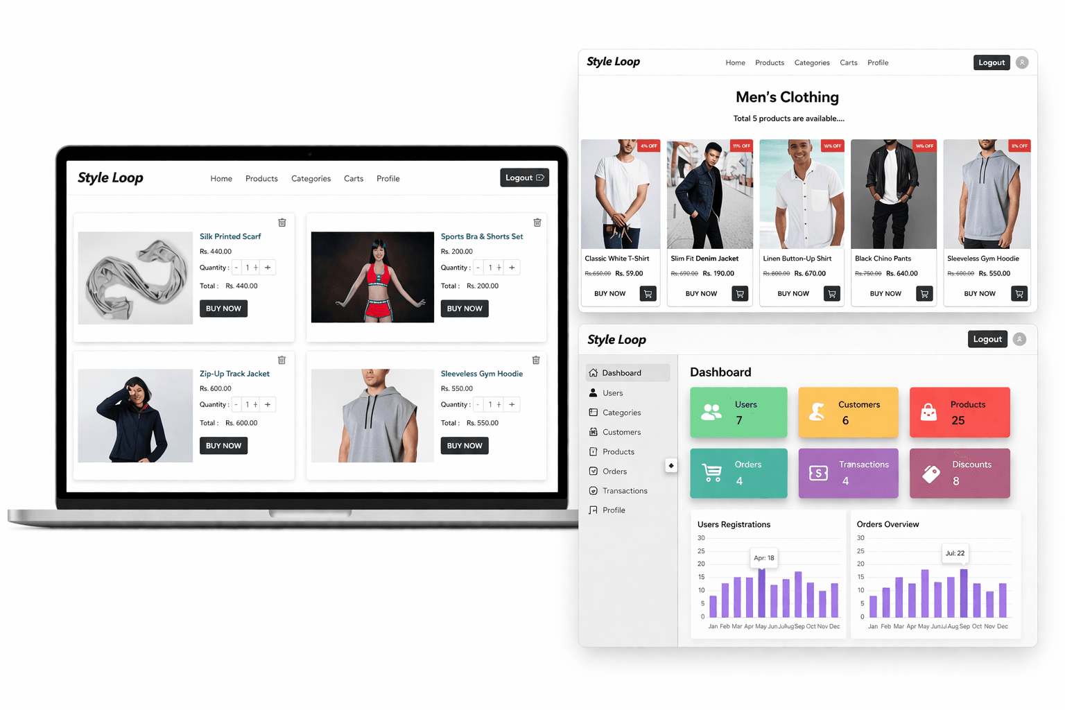 StyleLoop – E-commerce Application